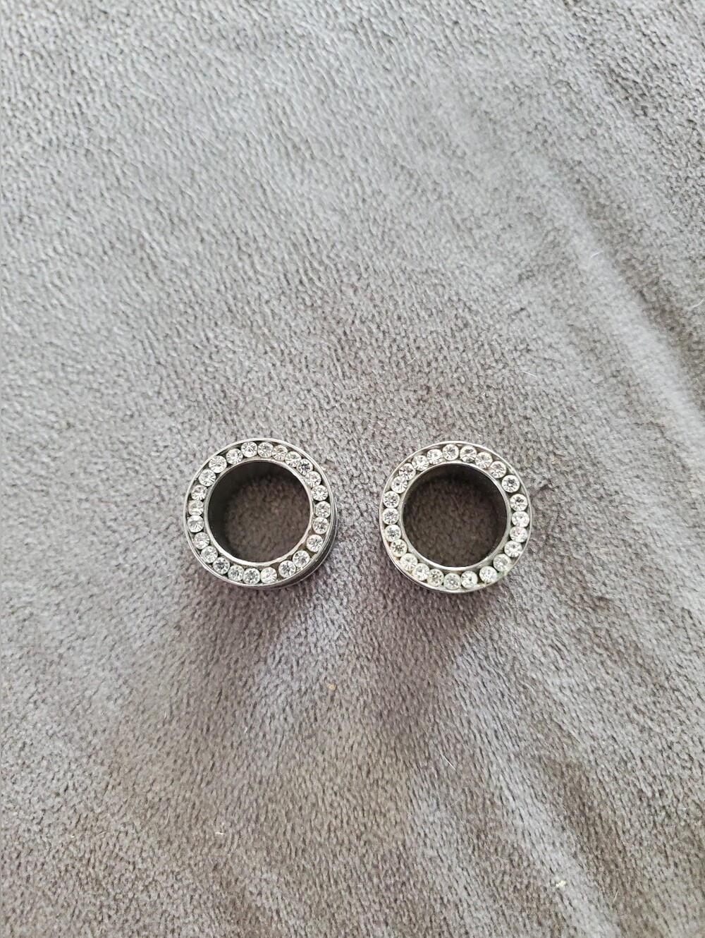 1/2" Clear CZ Gem Tunnel Plugs
